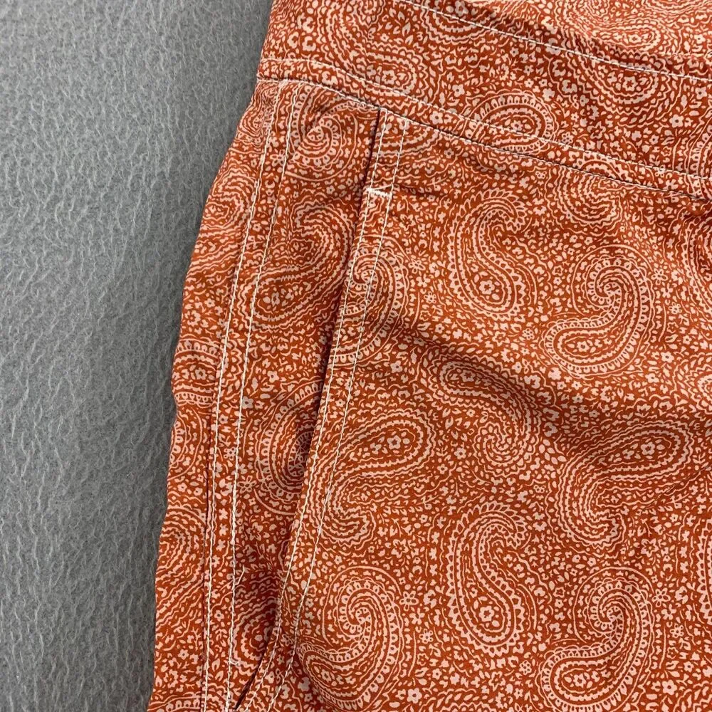 Onia Mens The Calder Board Shorts Swim Trunks Mens Size 40 Paisley Print Lined